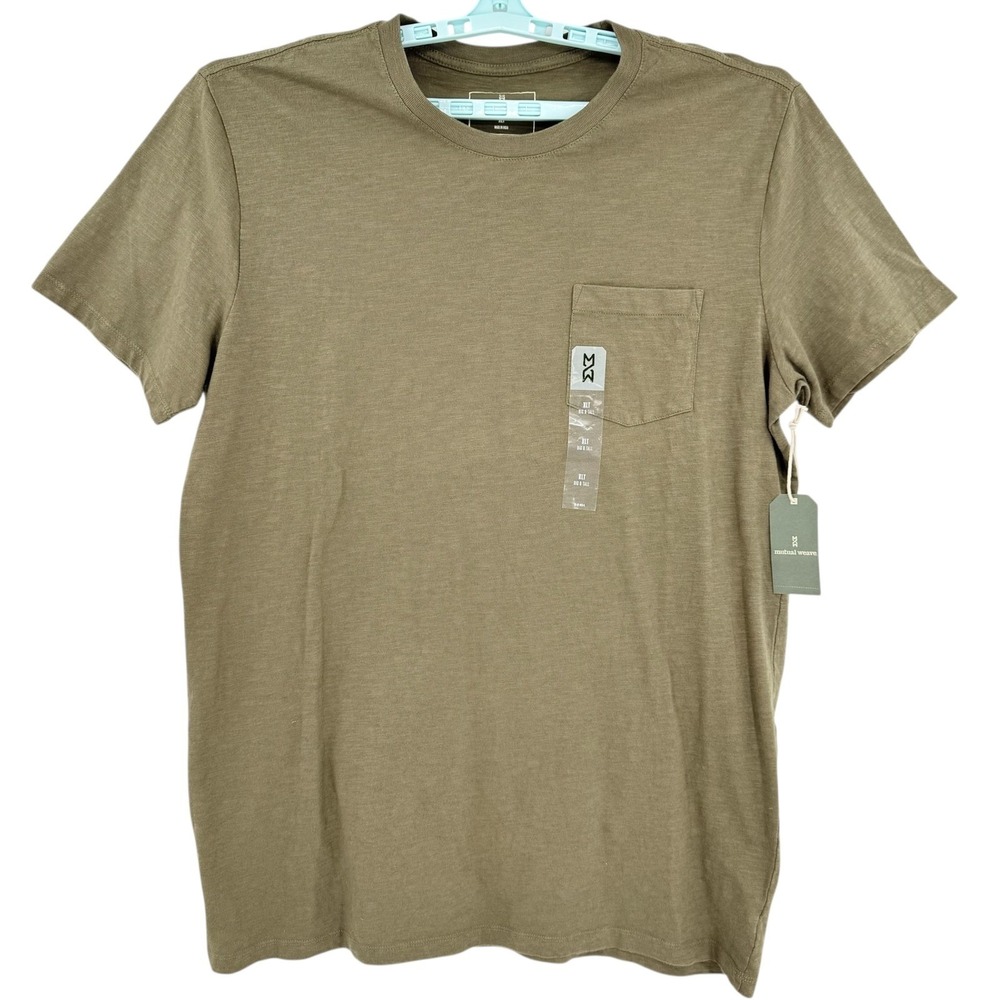 Mutual Weave Men's Short Sleeve Olive Bark T-shirt Big Tall Size XLT Pocket NWT